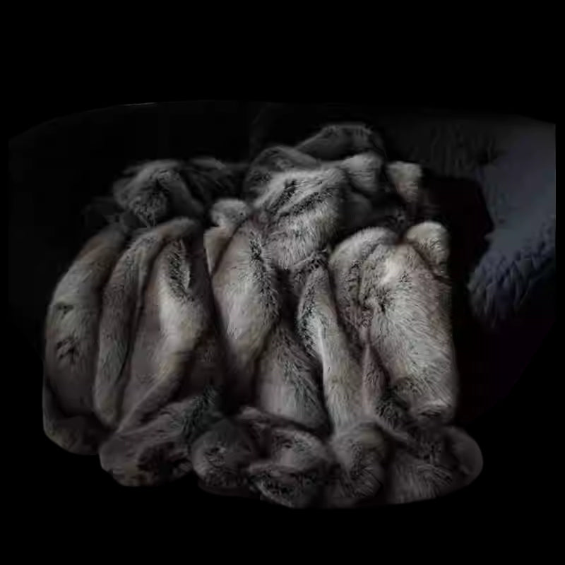 Luxury Soft Faux Fox Fur Blanket | Eco-Friendly 3CARATS