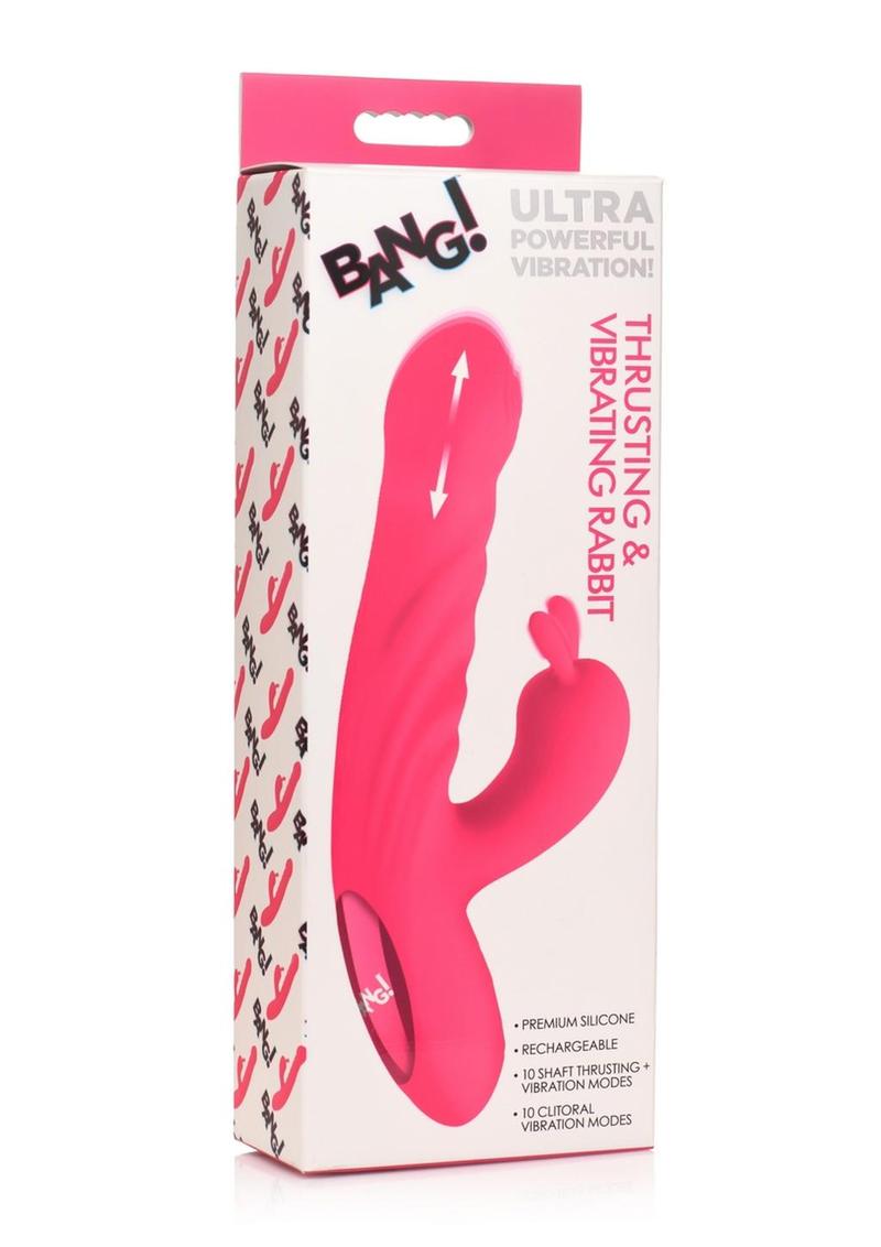 BANG! Thrusting And Vibrating Rechargeable Rabbit Vibrator