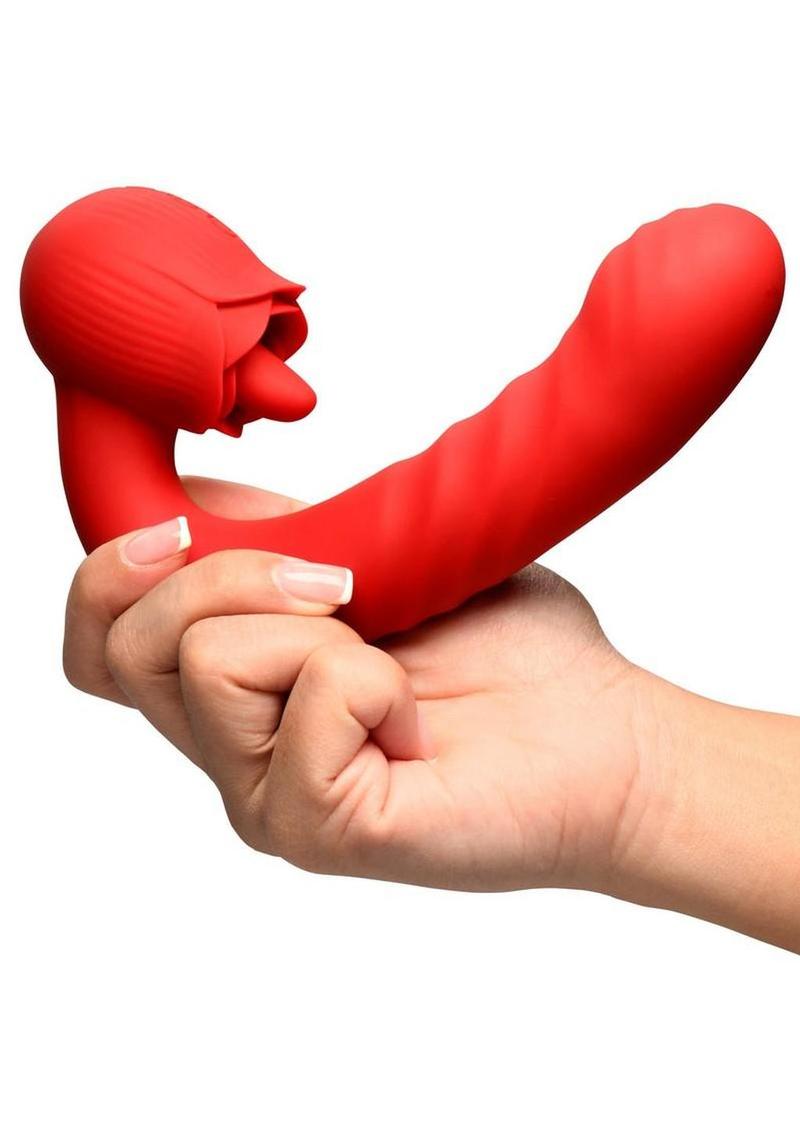 Bloomgasm Boom Bloom Thrusting Rose Vibrator