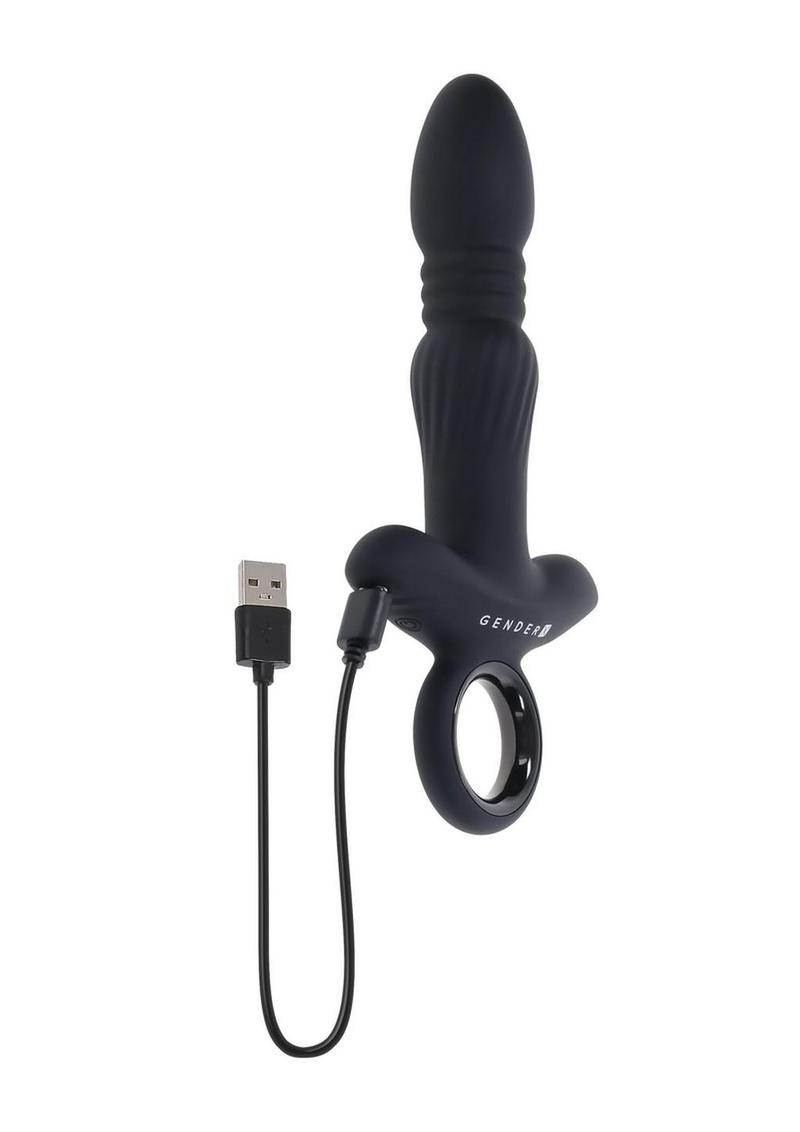 Gender X Slayer Rechargeable Thrusting Anal Vibrator