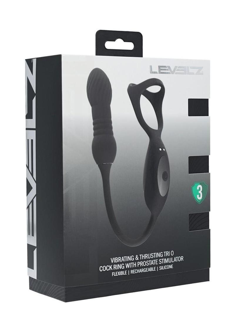 Levelz Vibrating And Thrusting Tri-O Cock Ring