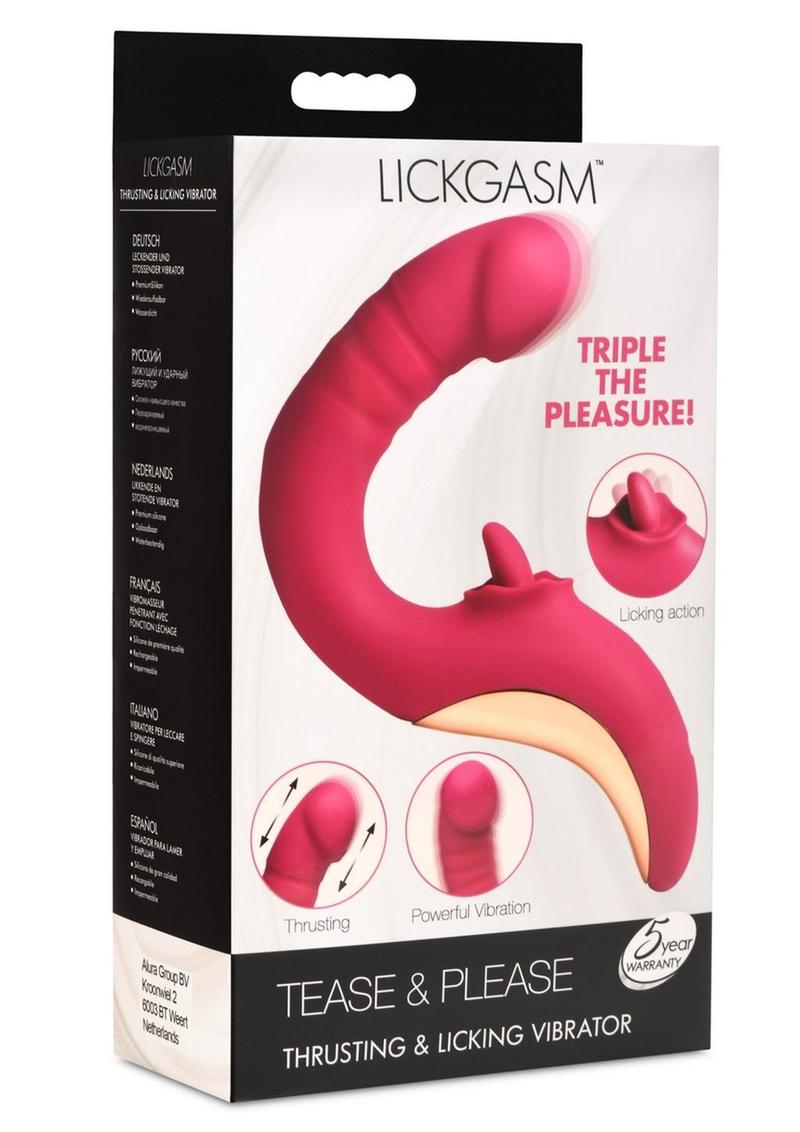 Lickgasm Tease Please Thrusting & Licking Vibrator