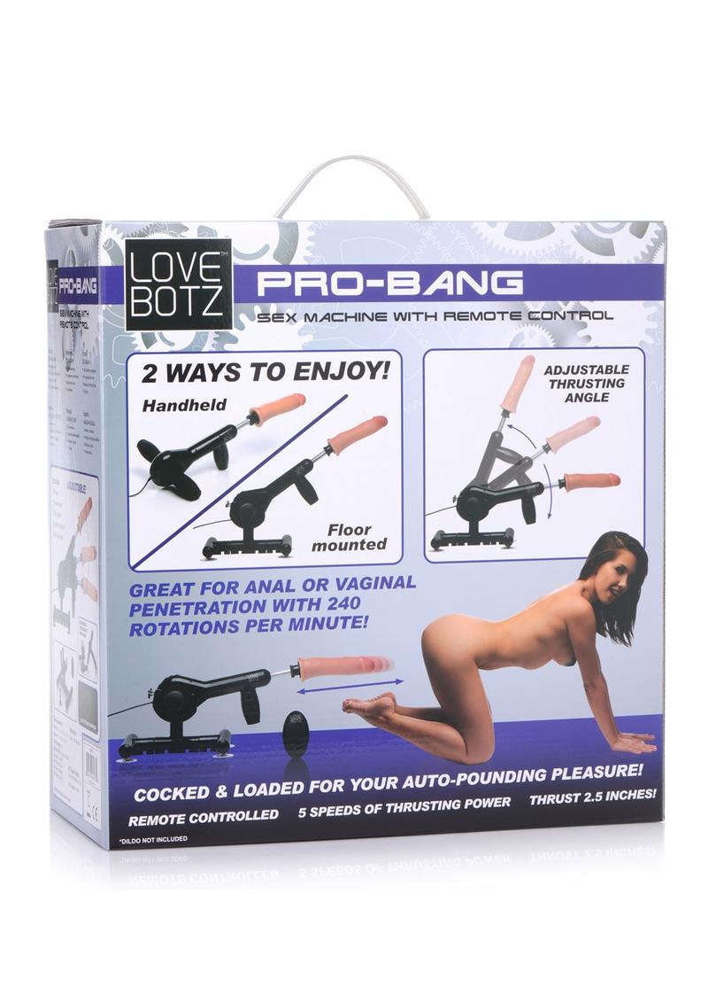 LoveBotz Pro-Bang Plug-In Sex Machine with Remote Control