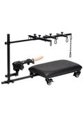 Master Series Hog Tie Restraint Rack with Sex Machine