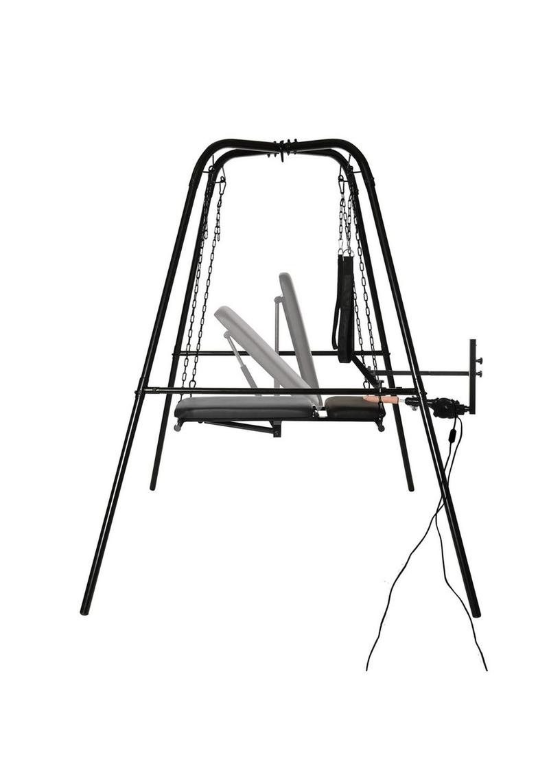 Master Series Throne Deluxe Adjustable Sling with Sex Machine
