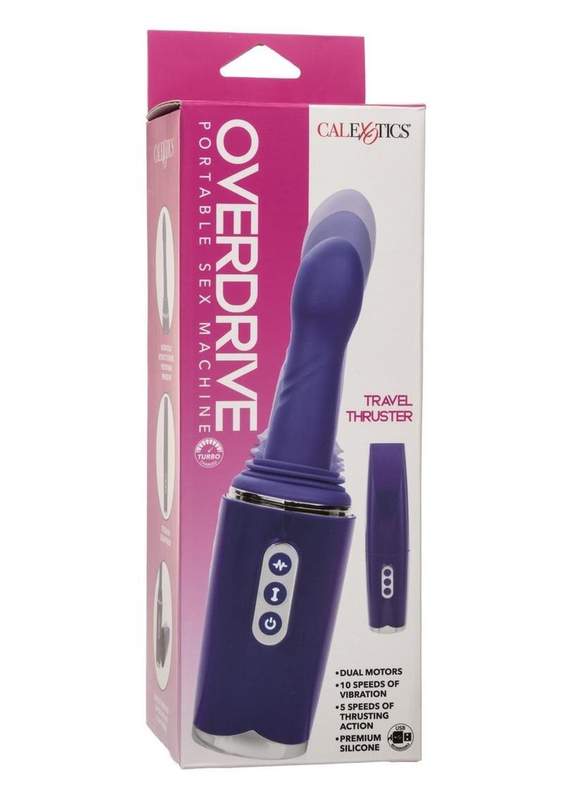 Overdrive Portable Travel Thruster Rechargeable Silicone Sex Machine