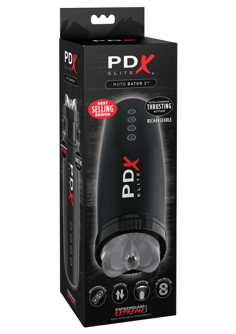 PDX Elite Moto Bator 2 Rechargeable Masturbator with Thrusting
