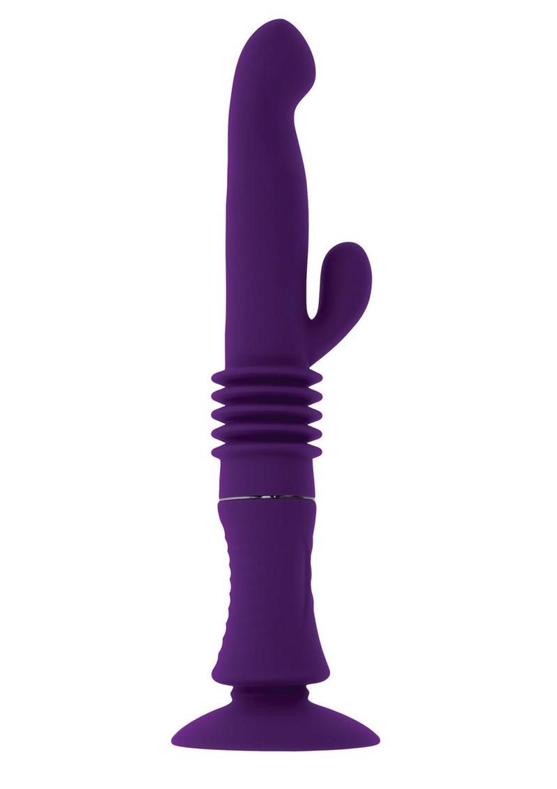 Playboy Hoppy Ending Rechargeable Thrusting Rabbit Vibrator