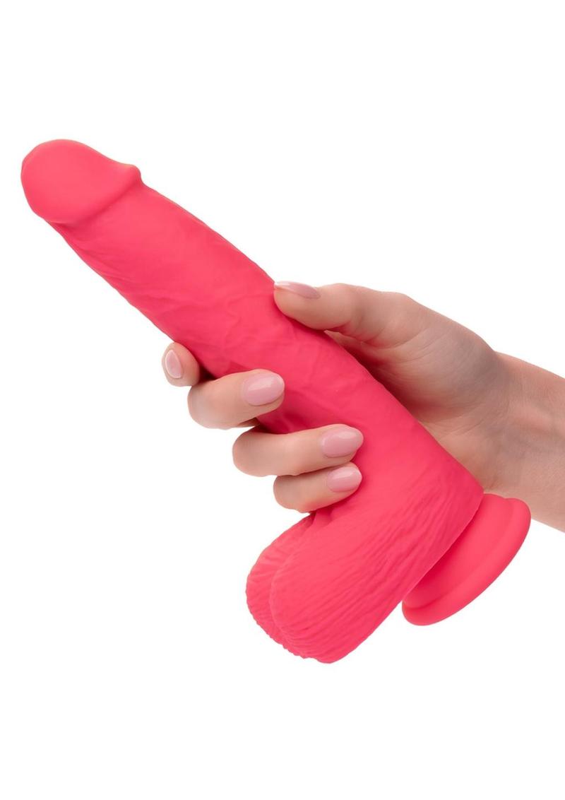 CalExotics Rumbling & Thrusting Silicone Studs Dildo