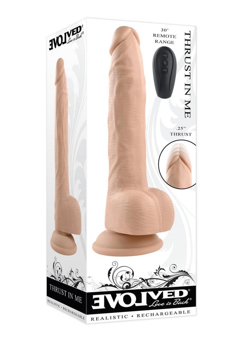 Thrust In Me Realistic Rechargeable Thrusting Remote Control Vibrator