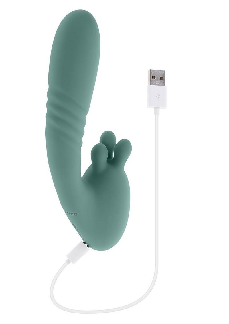 Evolved Thrust Into Ecstasy Rechargeable Silicone Rabbit Vibrator