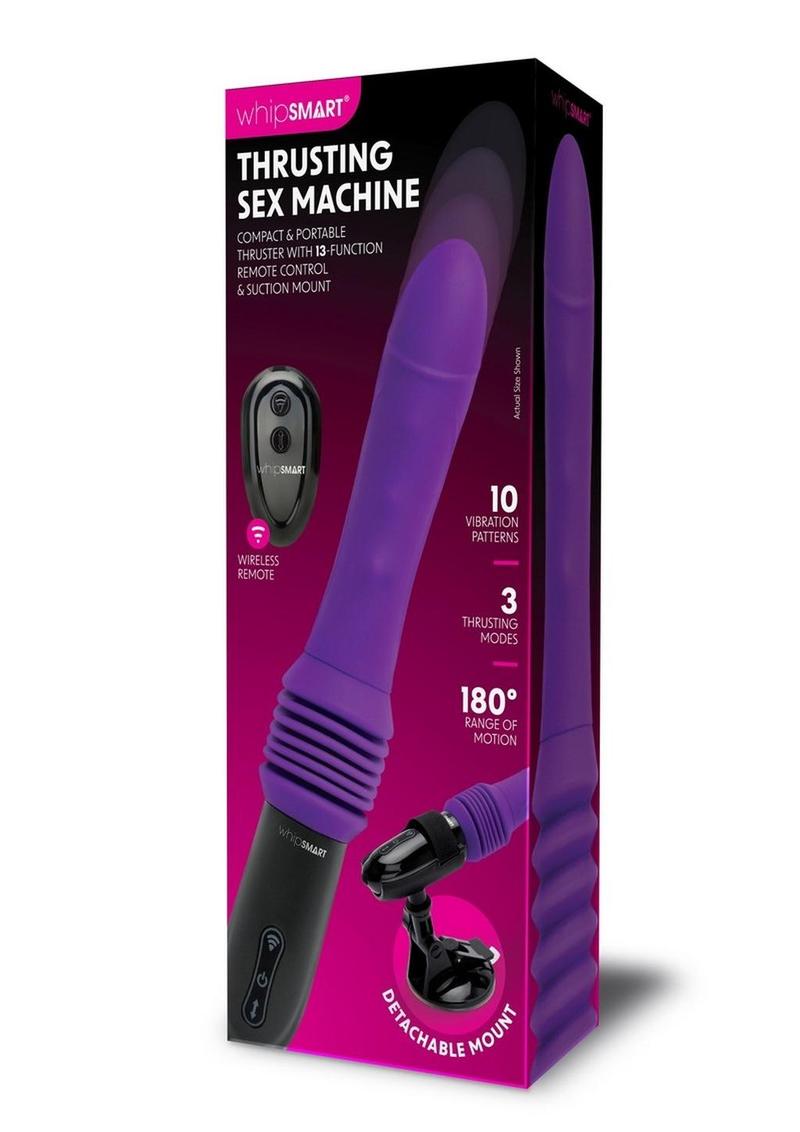 WhipSmart Thrusting Rechargeable Silicone Sex Machine 10 Vibration